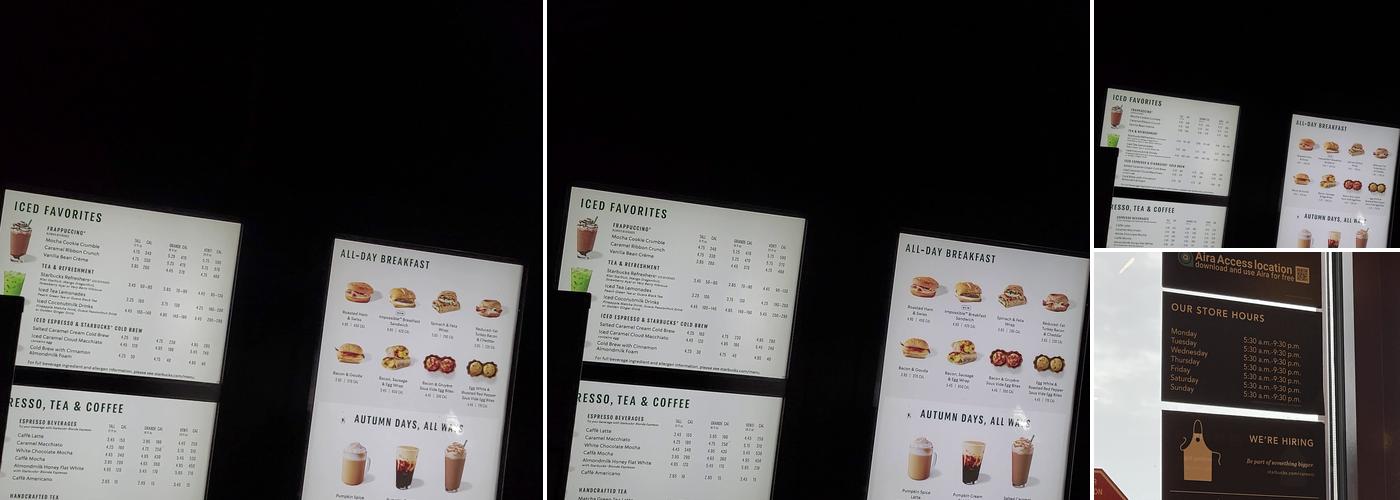 Starbucks Menu