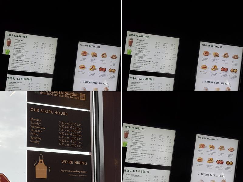Starbucks Menu