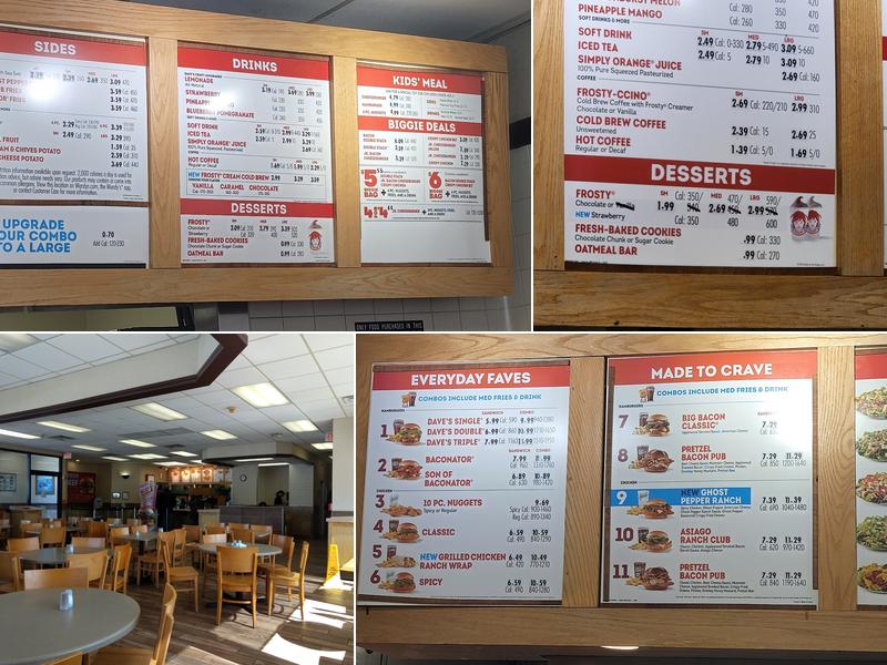 Wendy's Menu