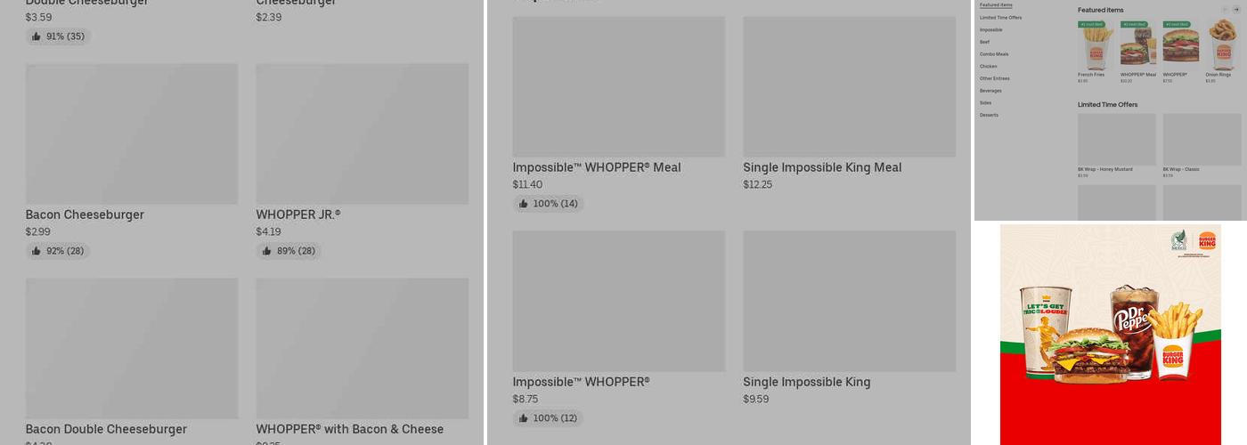 Burger King Menu