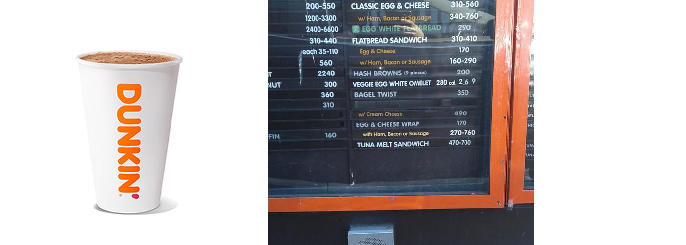 Dunkin' Menu