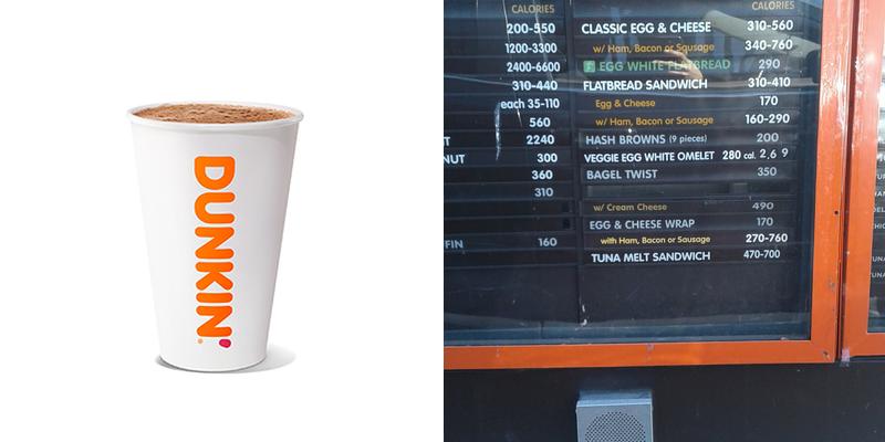 Dunkin' Menu