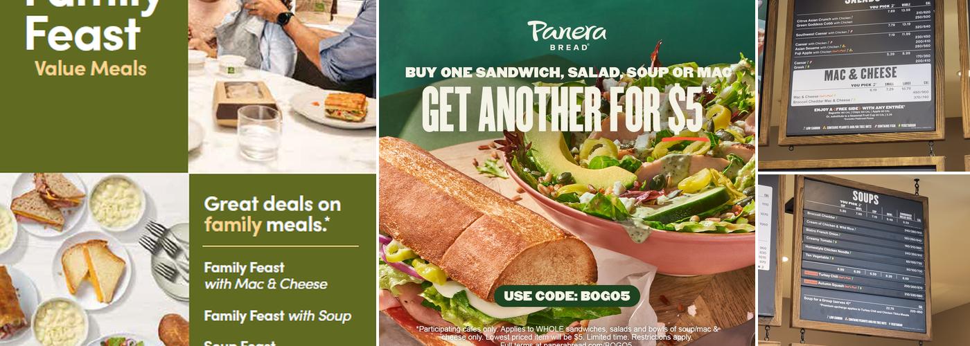 Panera Bread Menu