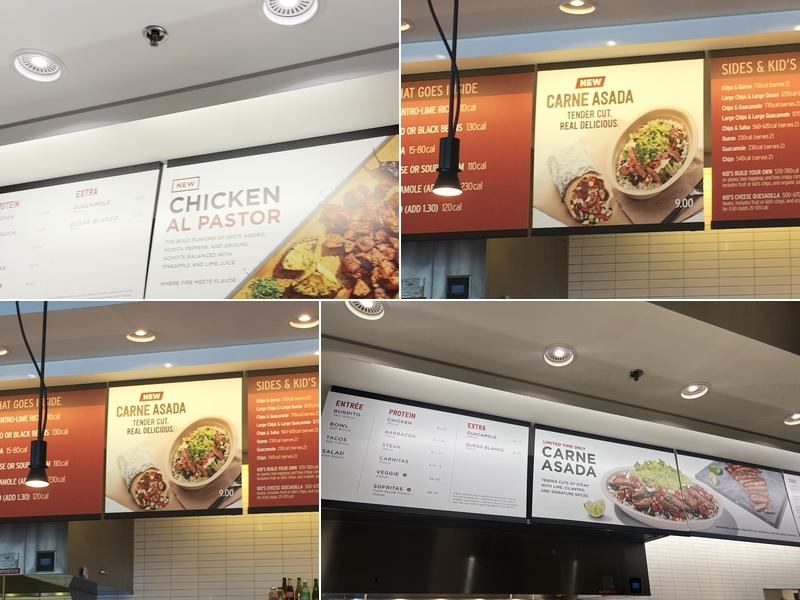 Chipotle Mexican Grill Menu