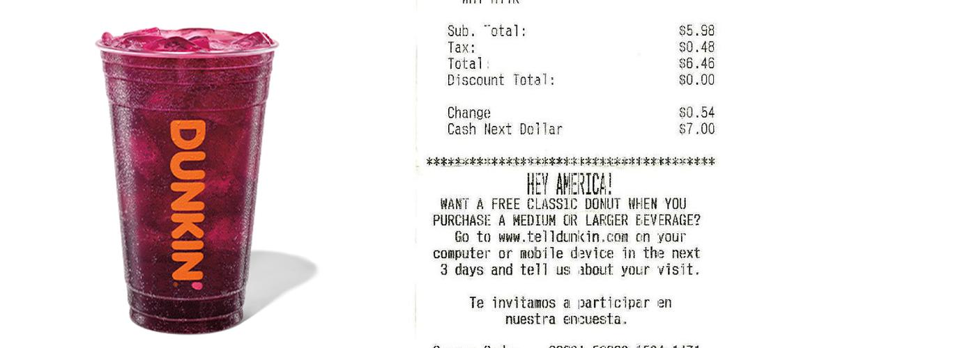 Dunkin' Menu