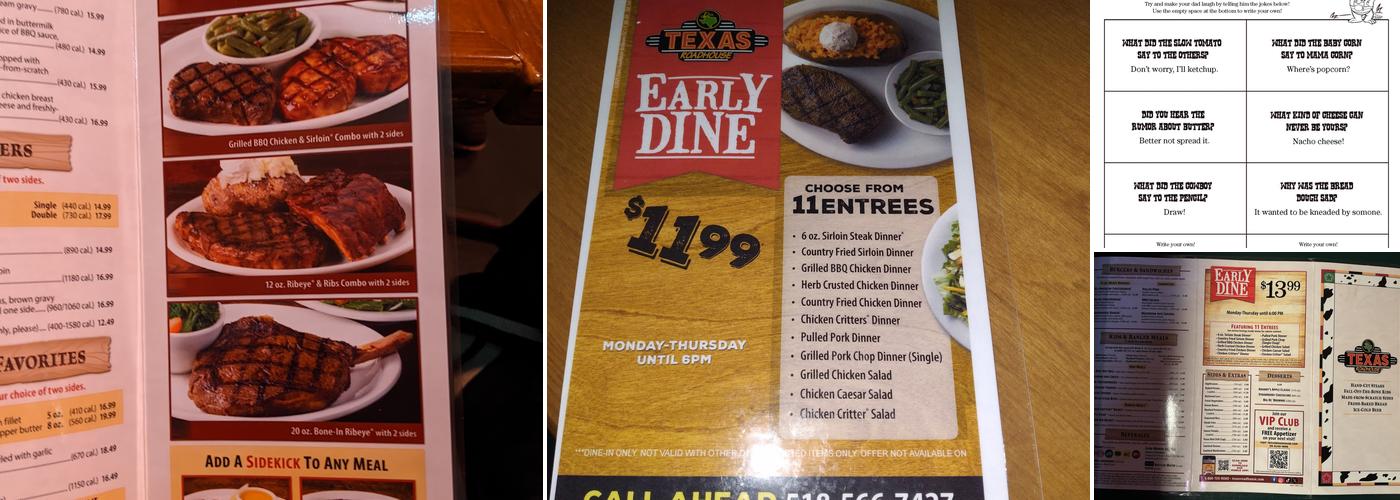 Texas Roadhouse Menu