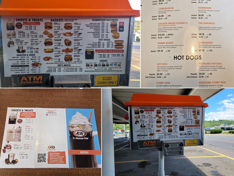 A&W Restaurant Menu