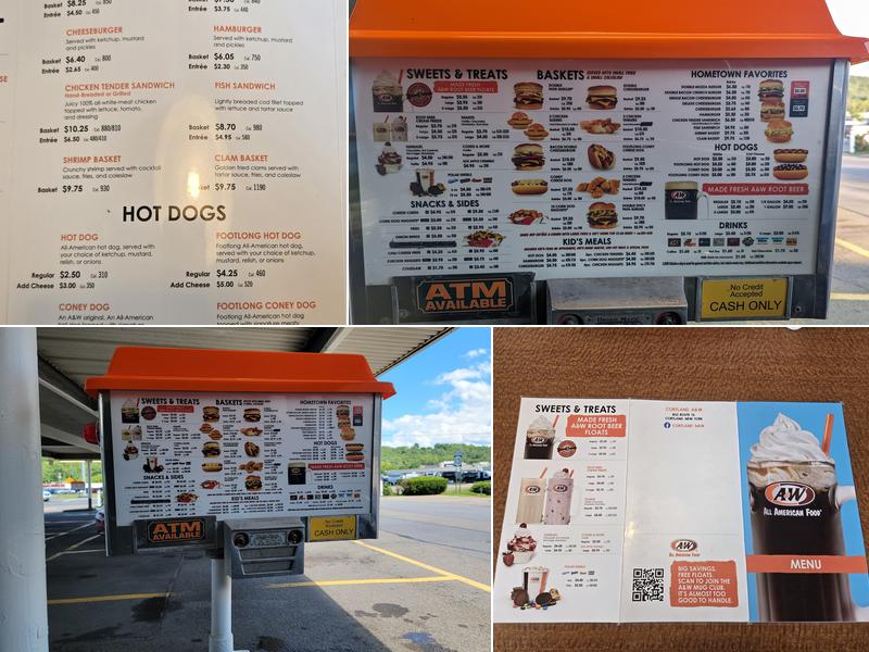 A&W Restaurant Menu