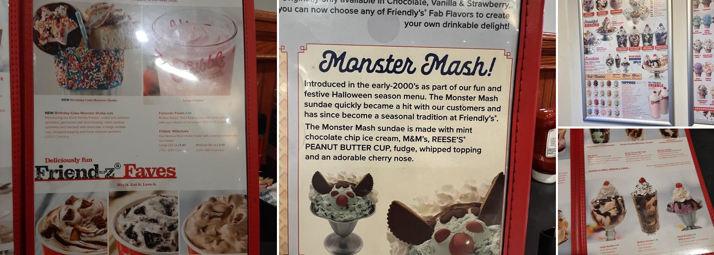 Friendly's Menu