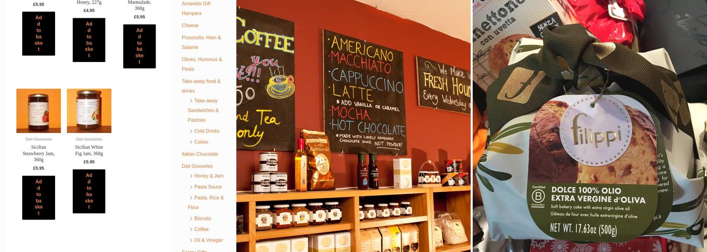 Amaretto Delicatessen Menu