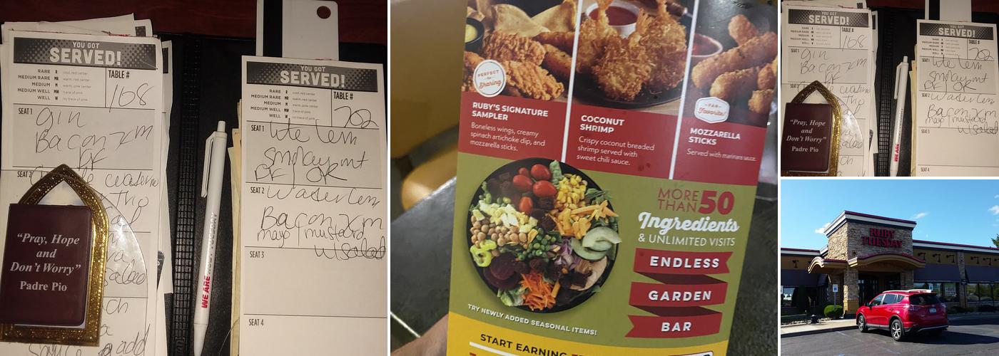Ruby Tuesday Menu
