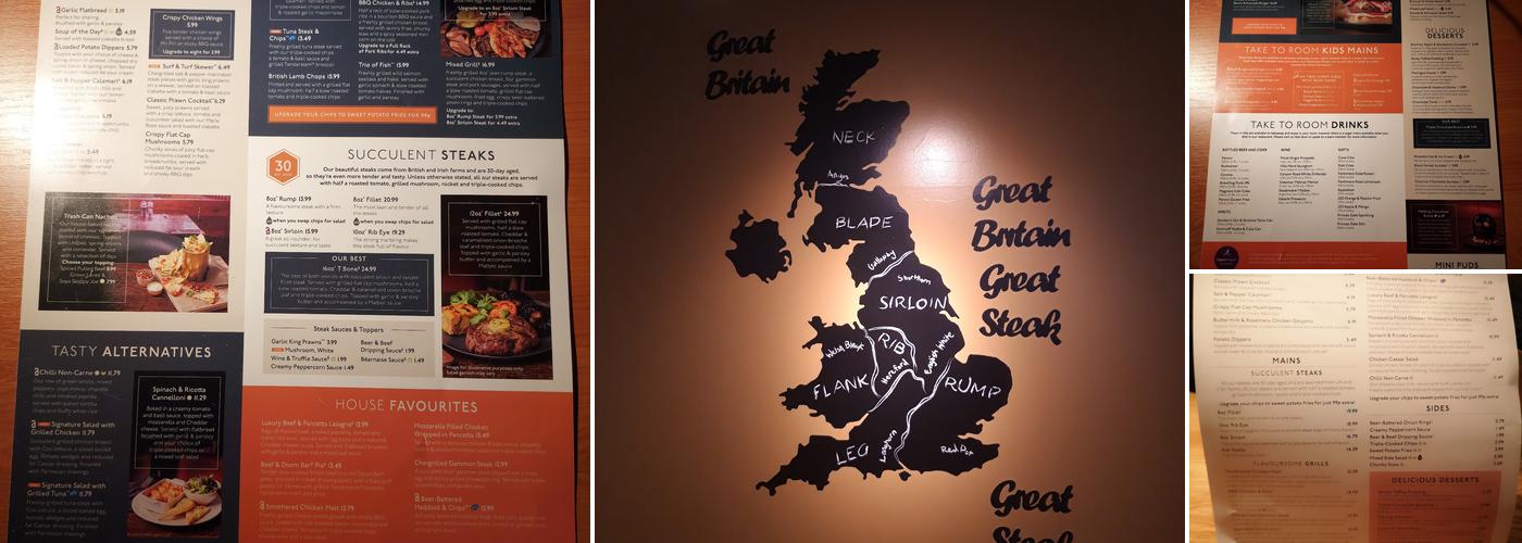 Loch Ness House Beefeater Menu