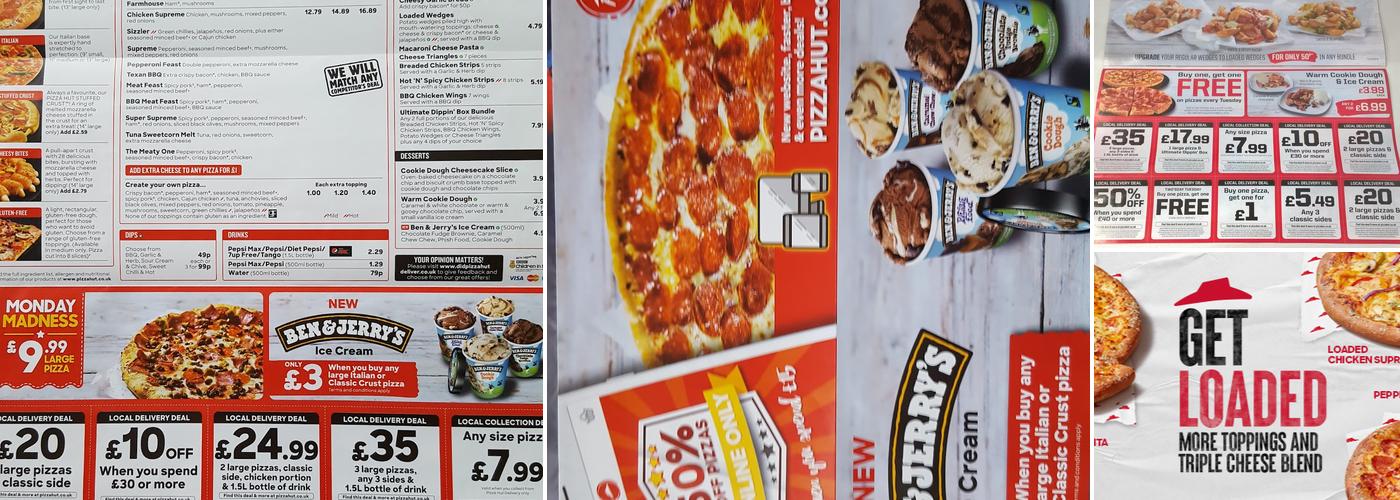 Pizza Hut Delivery Menu