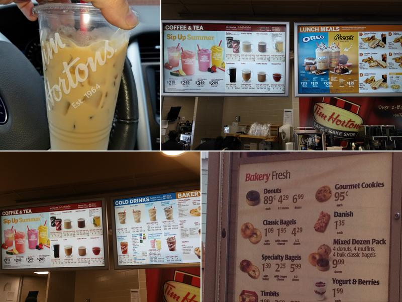 Tim Hortons Menu