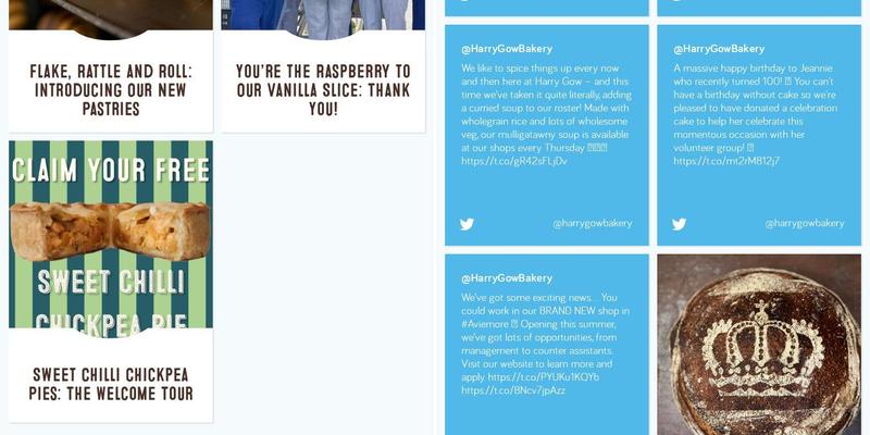 Harry Gow Bakery - Union Street Menu