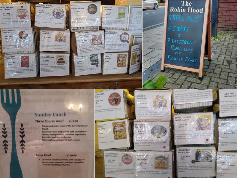 Robin Hood of St Albans Menu