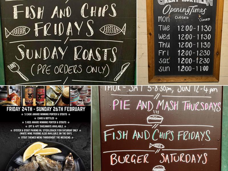 Great Northern Pub & Kitchen Menu