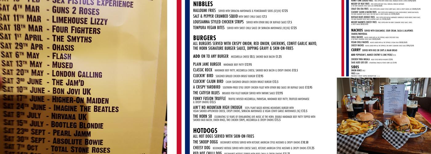 The Horn Menu