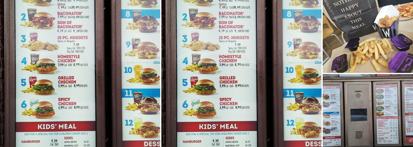 Wendy's Menu