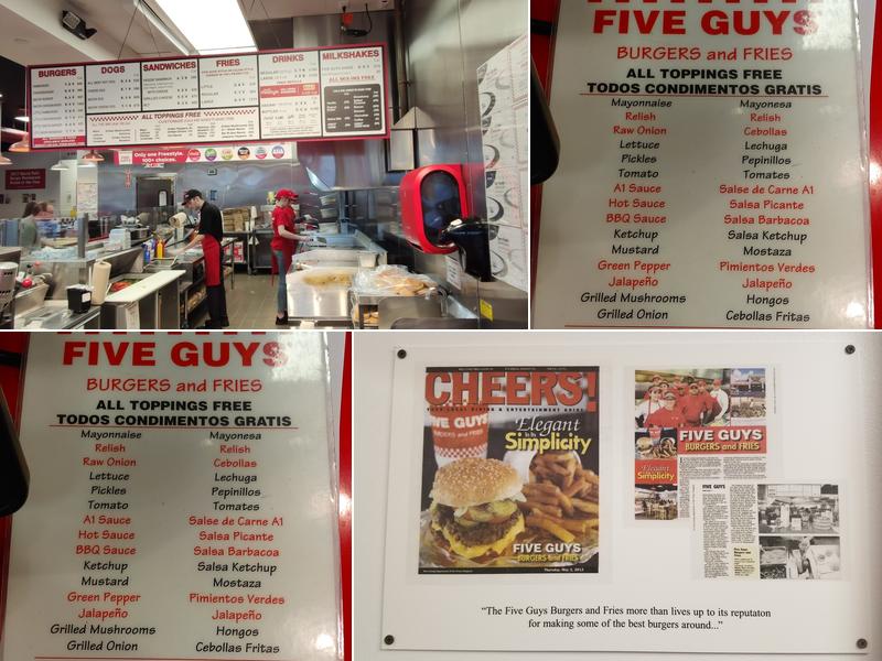 Five Guys Menu