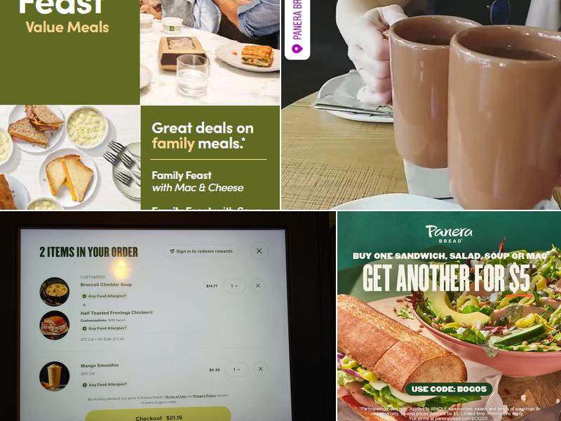 Panera Bread Menu
