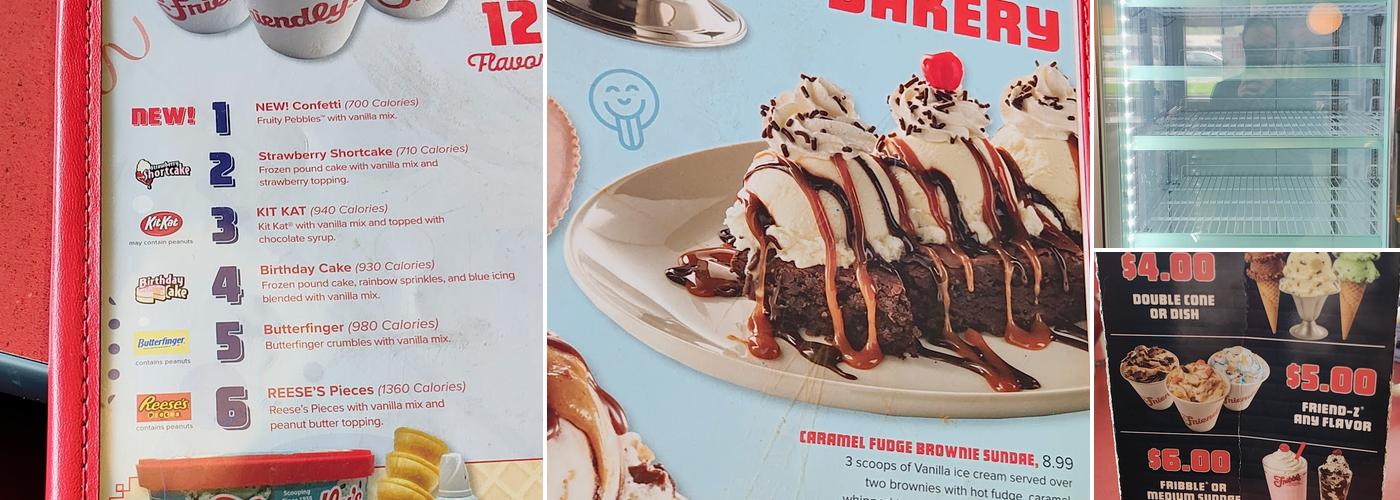 Friendly's Menu