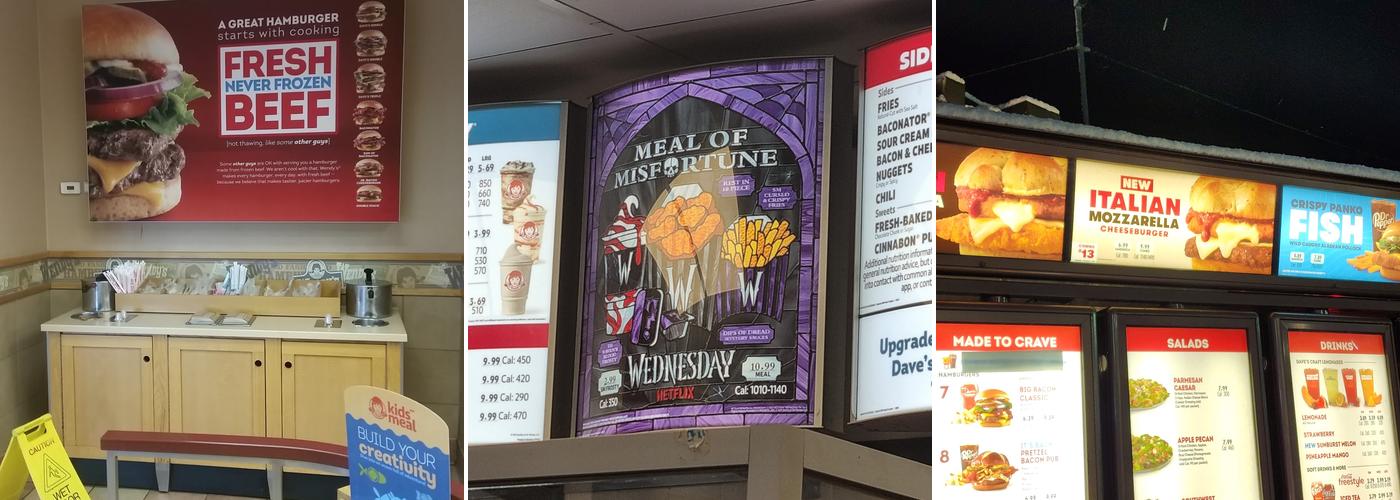 Wendy's Menu