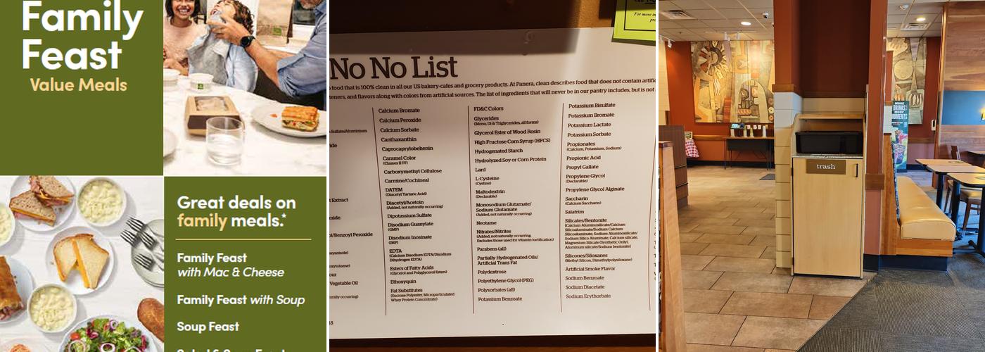 Panera Bread Menu