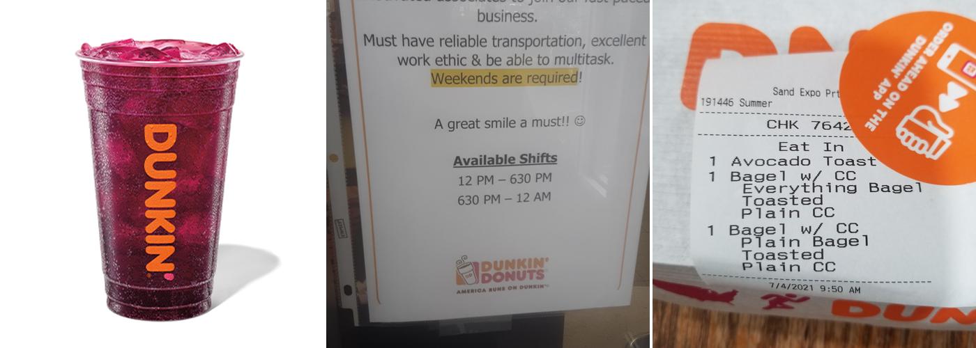 Dunkin' Menu