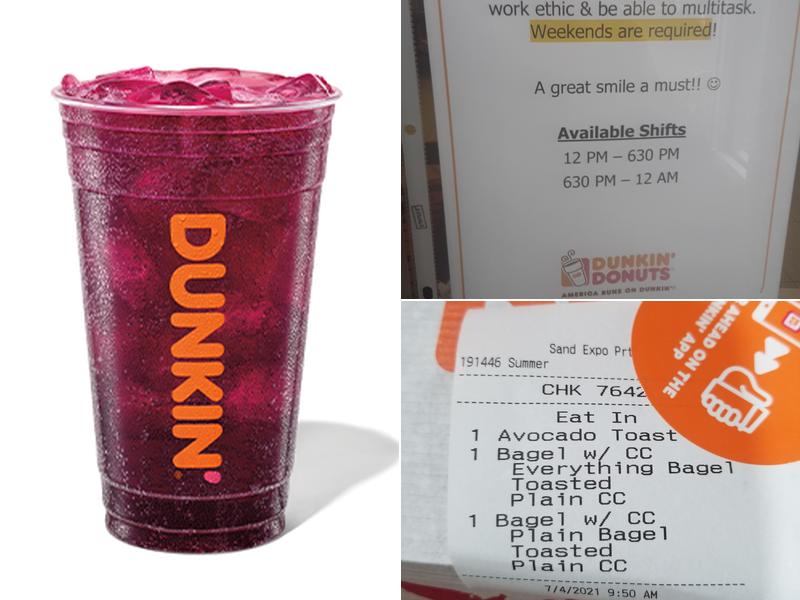 Dunkin' Menu