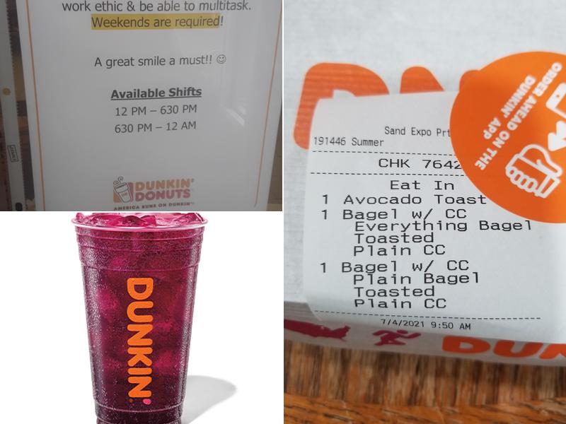 Dunkin' Menu