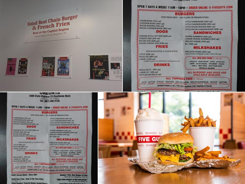 Five Guys Menu