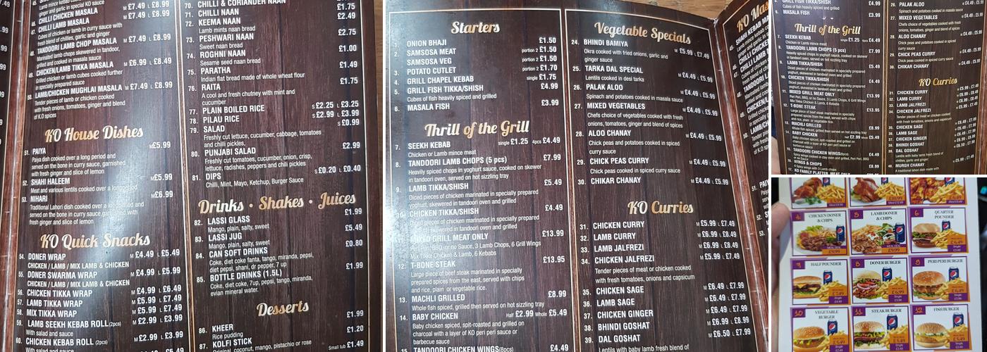 Kebabish Original (Leytonstone) Menu