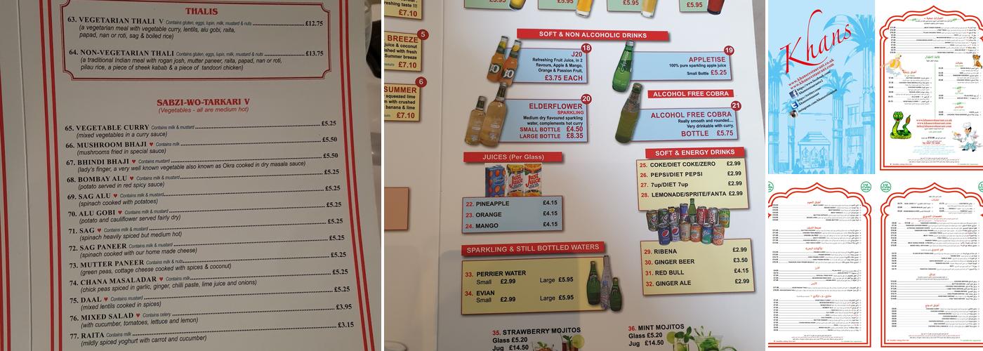 Khan's Menu