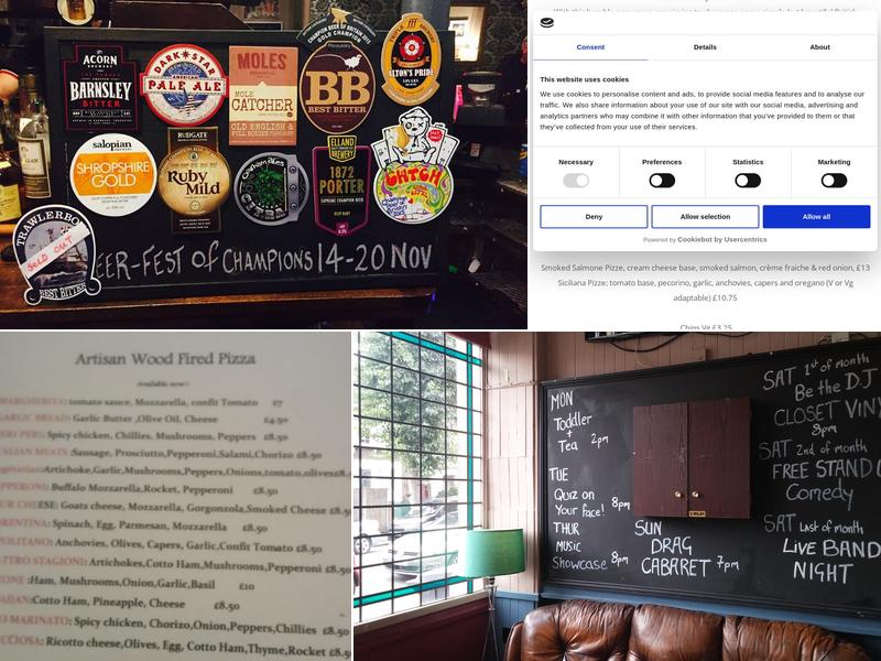 Northcote Arms E11 Menu