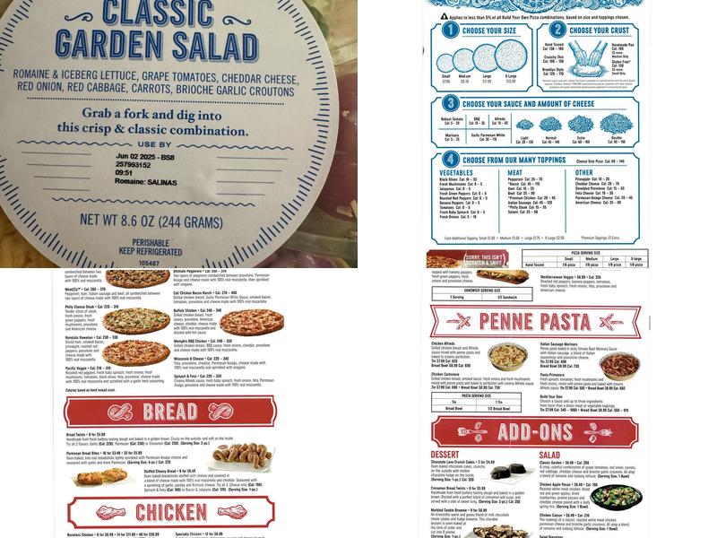 Domino's Pizza Menu