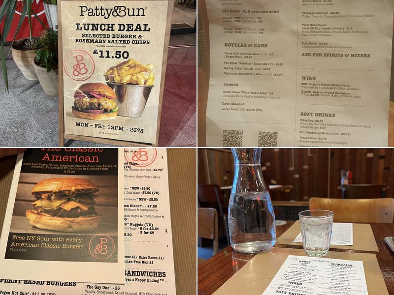 Patty&Bun - Canary Wharf Menu