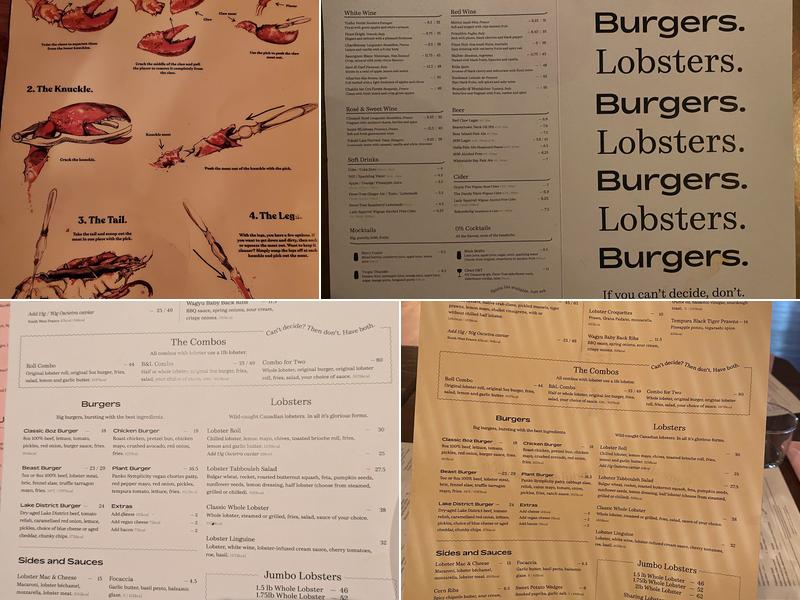 Burger & Lobster - West India Quay Menu