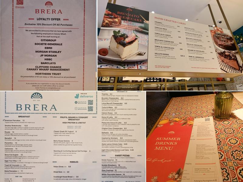 Brera Menu