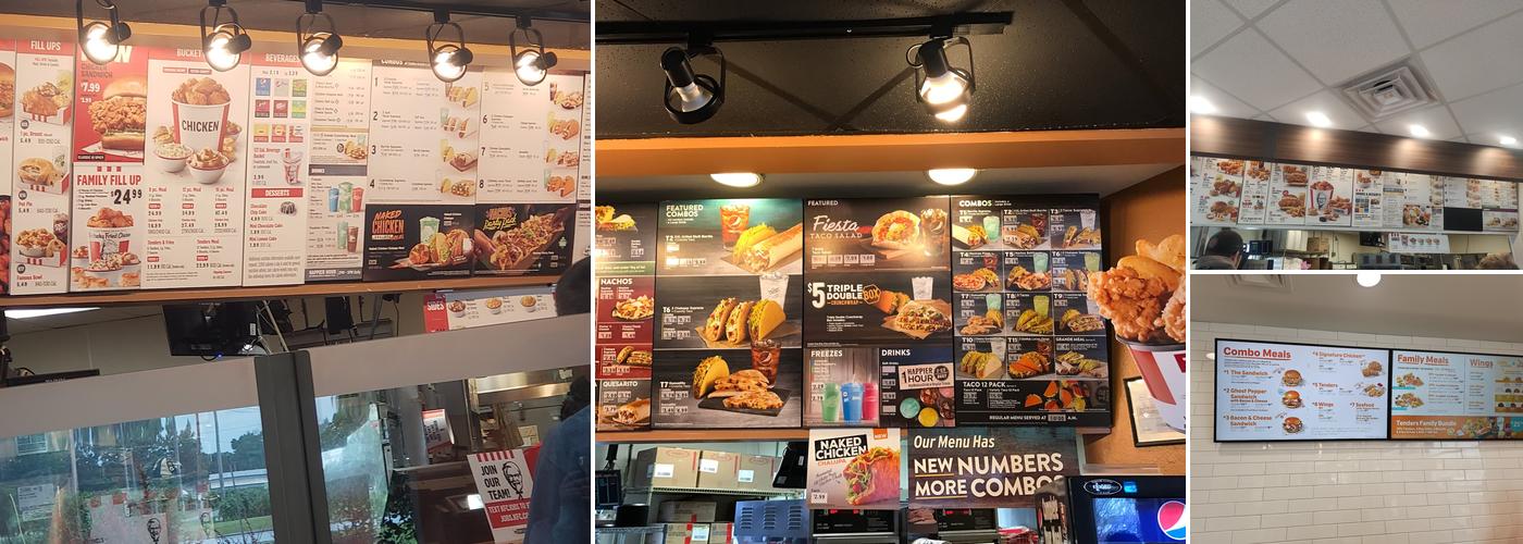 Taco Bell / KFC Menu