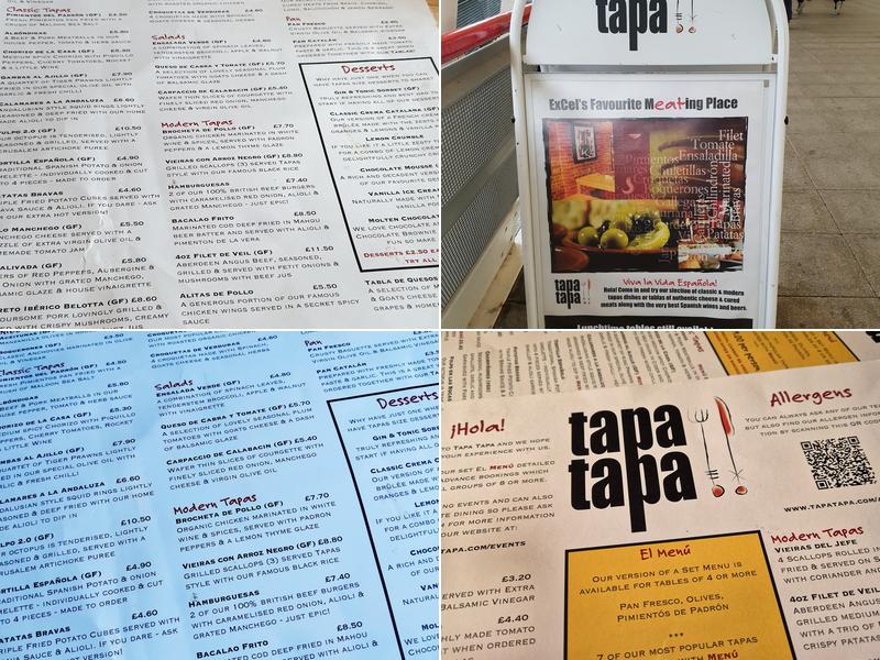 Tapa Tapa Menu