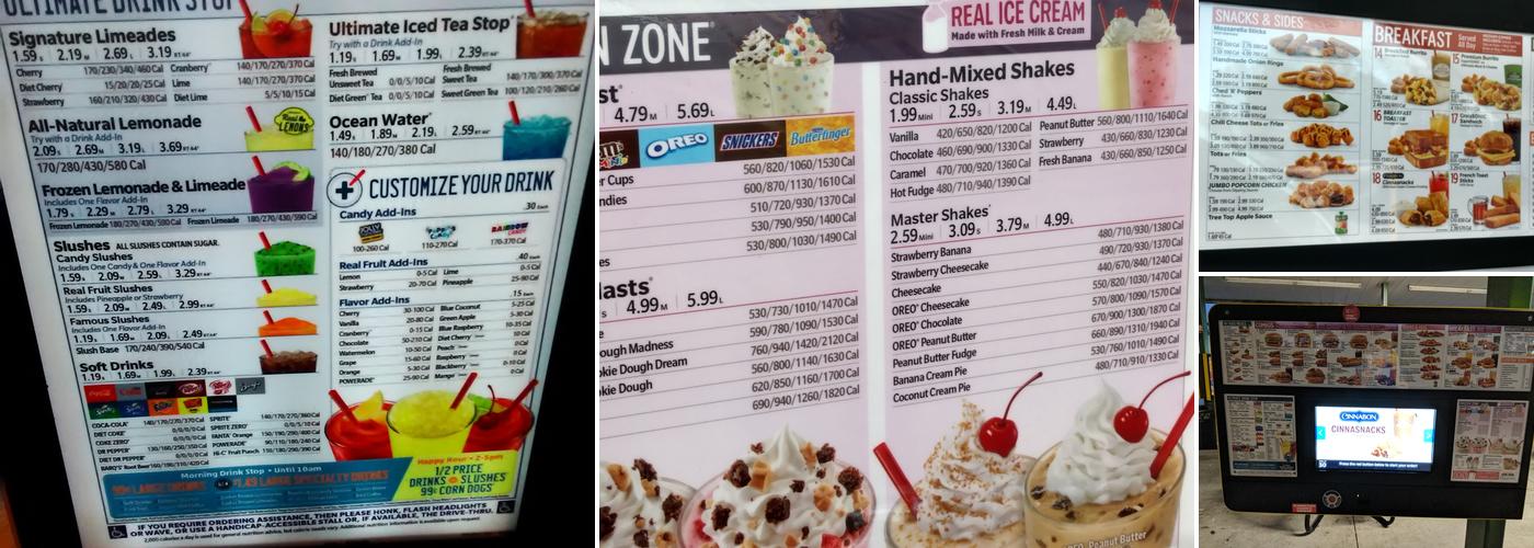 Sonic Drive-In Menu