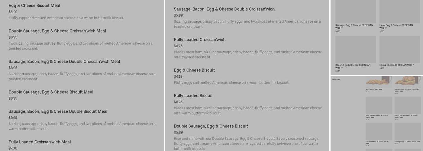 Burger King Menu