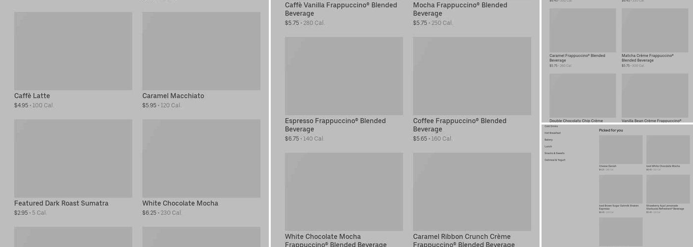 Starbucks Menu