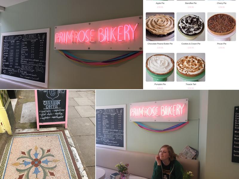Primrose Bakery Menu
