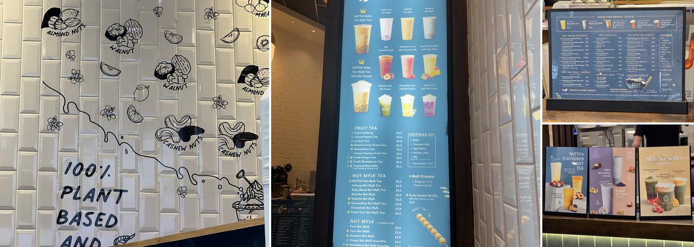 NUTTEA - Stratford Menu