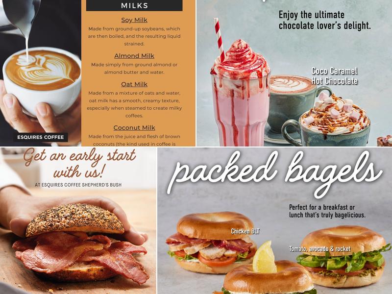 Esquires COFFEE Shepherd's Bush Menu