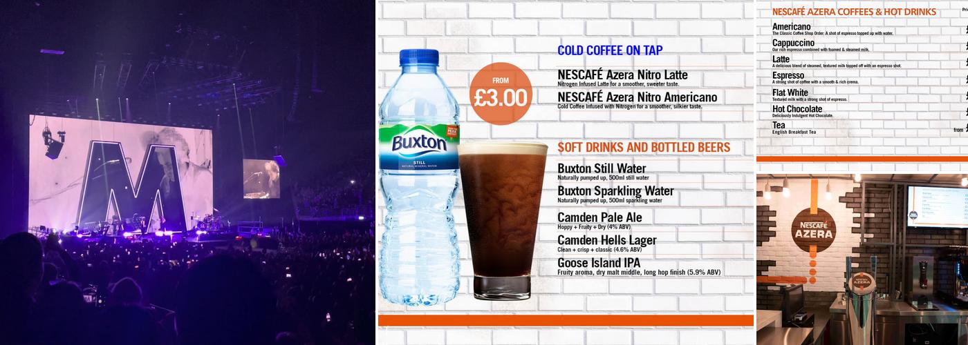 Nescafé Azera Coffee Shop - The O2 Menu