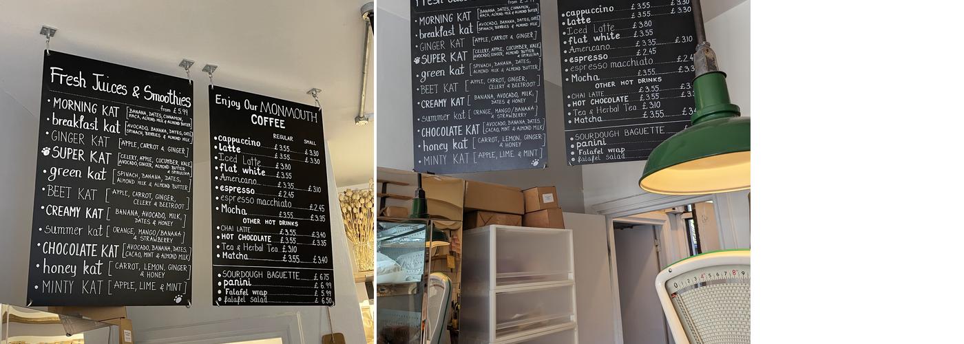 Kat Coffee Company Menu