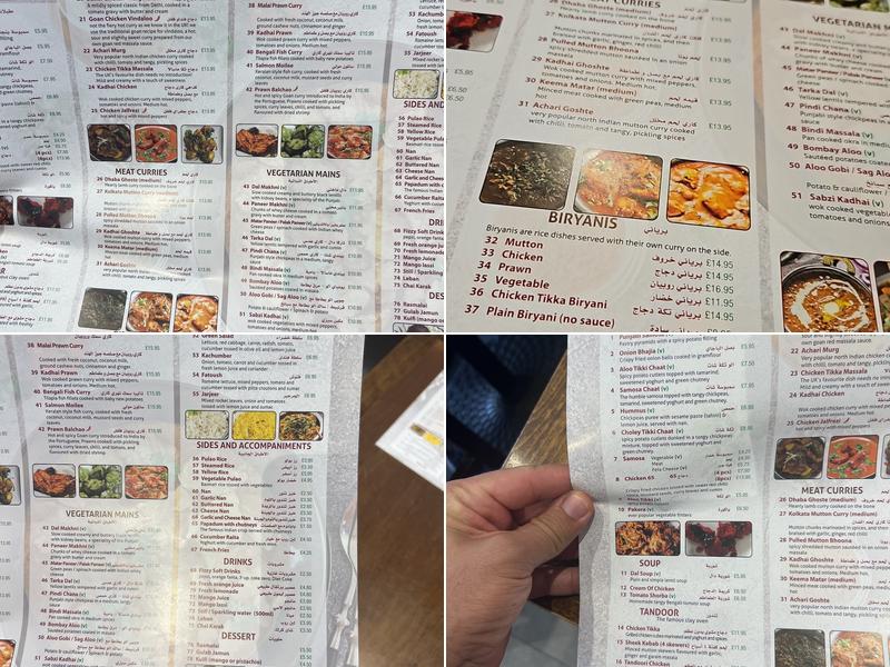 Mahal Menu